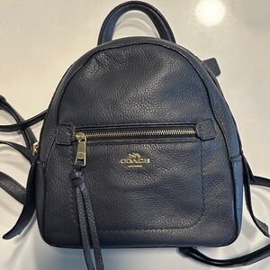 Coach Midnight Blue Leather Backpack
